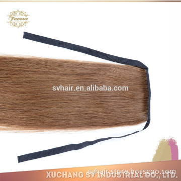 Best quality wholesale real human hair drawstring ponytail ,wrap around human hair ponytail,ponytail hair